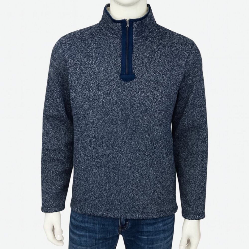 Orvis Sherpa Fleece Quarter Zip Mens XL Blue Cozy Outdoor Campcore‎ Cabincore